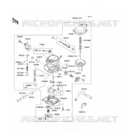 CARBURETOR voor Kawasaki VN1500 CLASSIC 1997