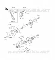 CRANKSHAFT voor Kawasaki VN1500 CLASSIC 1997