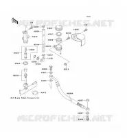 REAR MASTER CYLINDER voor Kawasaki VN1500 CLASSIC 1997