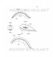 STICKER(WHITE/GRAY) voor Kawasaki VN1500 CLASSIC 1997