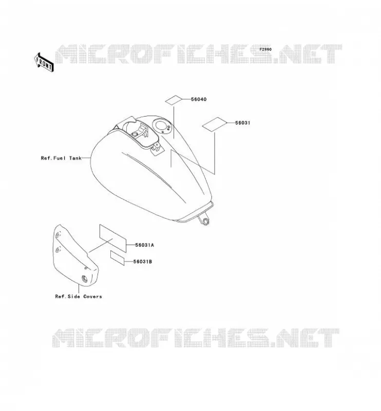 LABELS Kawasaki MOTOS 1500 1997 VN1500 CLASSIC  VN1500-D2A