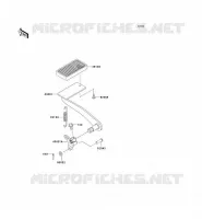 BRAKE PEDAL voor Kawasaki VN1500 CLASSIC 1997
