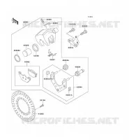 REAR BRAKE voor Kawasaki VN1500 CLASSIC 1997