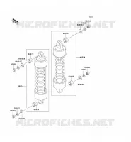 SUSPENSION   SHOCK ABSORBER voor Kawasaki VN1500 CLASSIC 1997