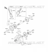 CRANKSHAFT voor Kawasaki VN1500 CLASSIC 1998