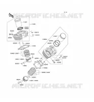 CYLINDER   PISTON  voor Kawasaki VN1500 CLASSIC 1998