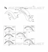 FENDER voor Kawasaki VN1500 CLASSIC 1998