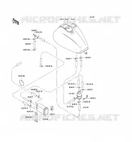 FUEL EVAPORATION SYSTEM voor Kawasaki VN1500 CLASSIC 1998