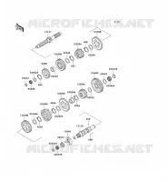 TRANSMISSION voor Kawasaki VN1500 CLASSIC 1998