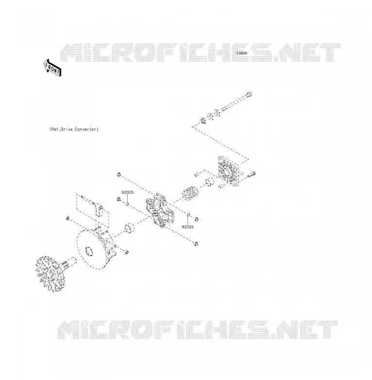OPTION PARTS(MOTEUR) Kawasaki SSV 400 2011 MULE 610 4X4 XC  KAF400EBF