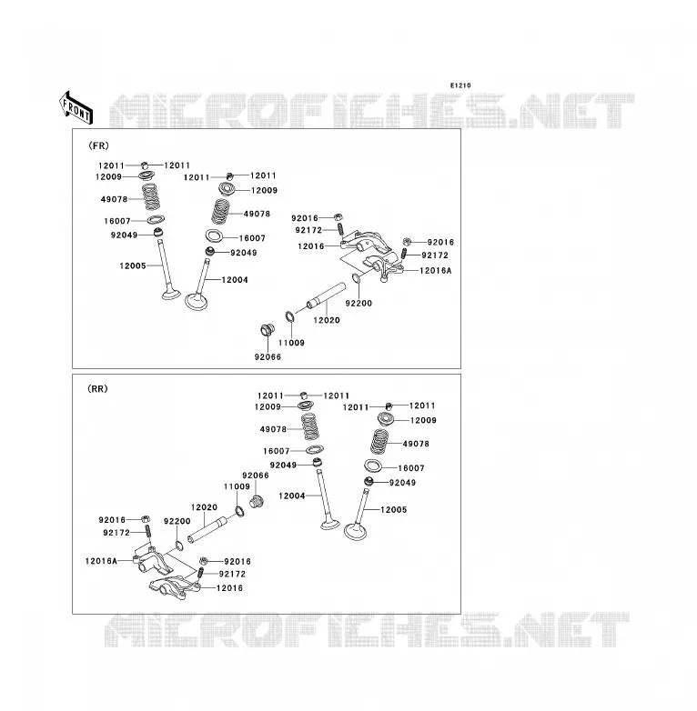 VALVE Kawasaki SSV 750 2012 TERYX 750 FI 4X4 LE  KRF750VCS