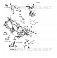 BATTERY BRACKET voor Kawasaki KLF220 1988