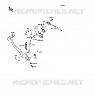 BRAKE PEDAL voor Kawasaki KLF220 1988