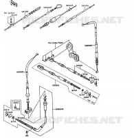 CABLES voor Kawasaki KLF220 1988