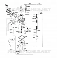 CARBURETOR voor Kawasaki KLF220 1988