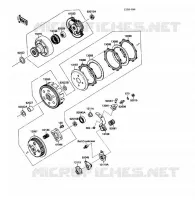 CLUTCH voor Kawasaki KLF220 1988