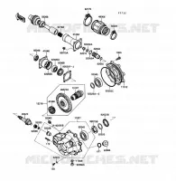 DRIVE SHAFT   FINAL GEAR voor Kawasaki KLF220 1988
