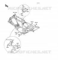 FRAME PARTS voor Kawasaki KLF220 1988