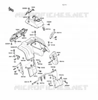 FRONT FENDER voor Kawasaki KLF220 1988