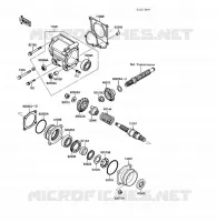 FRONT GEAR voor Kawasaki KLF220 1988