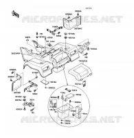 REAR FENDER voor Kawasaki KLF220 1988