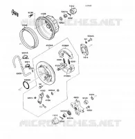 REAR HUB voor Kawasaki KLF220 1988
