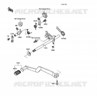 SHIFT voor Kawasaki KLF220 1988