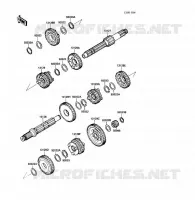 TRANSMISSION voor Kawasaki KLF220 1988