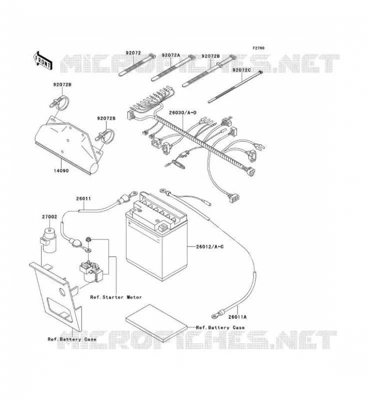 CHASSIS ELECTRICAL EQUIPMENT Kawasaki QUAD 220 2001 KLF220  KLF220-A14