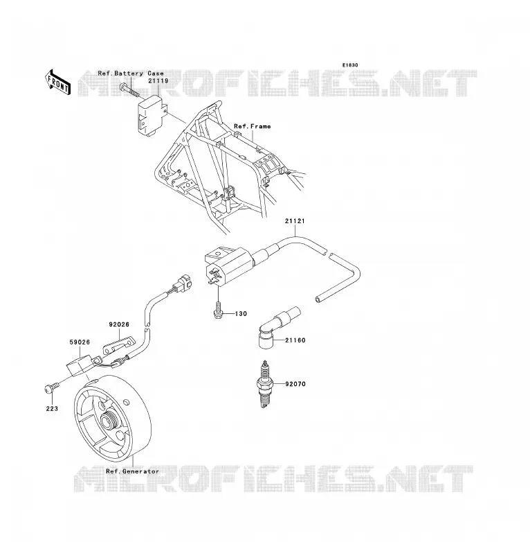 IGNITION SYSTEM Kawasaki QUAD 220 2002 KLF220  KLF220-A15