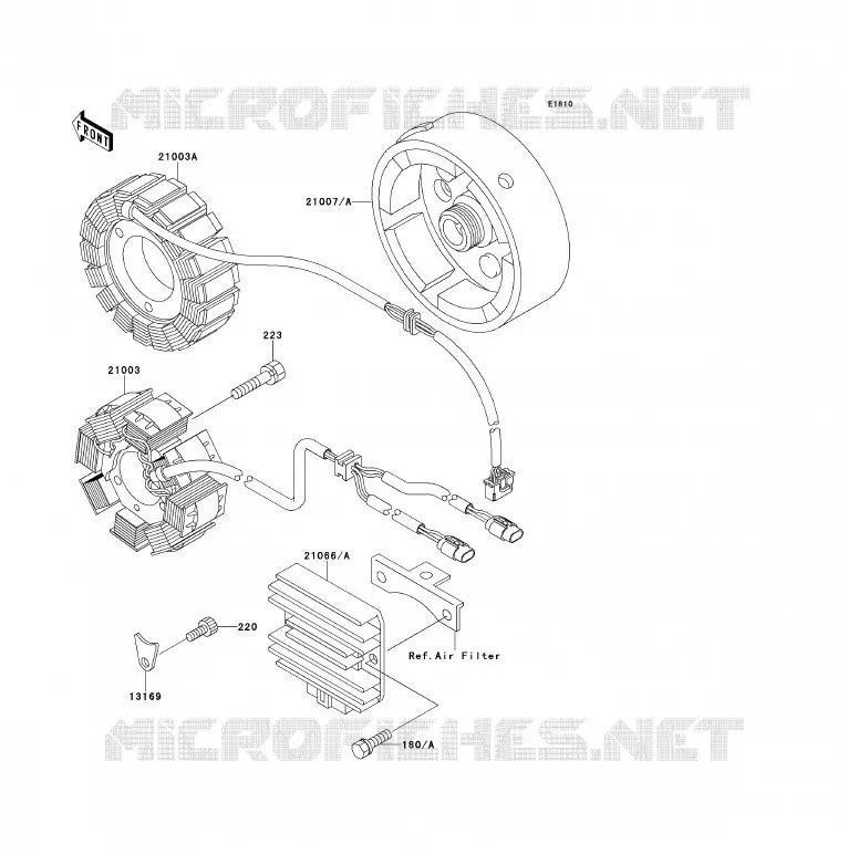 GENERATOR Kawasaki QUAD 220 1994 KLF220  KLF220-A7