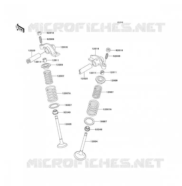 VALVE Kawasaki QUAD 220 1995 KLF220  KLF220-A8