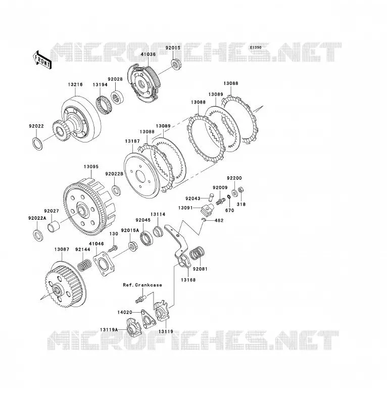 CLUTCH Kawasaki QUAD 250 2005 KLF250  KLF250-A3