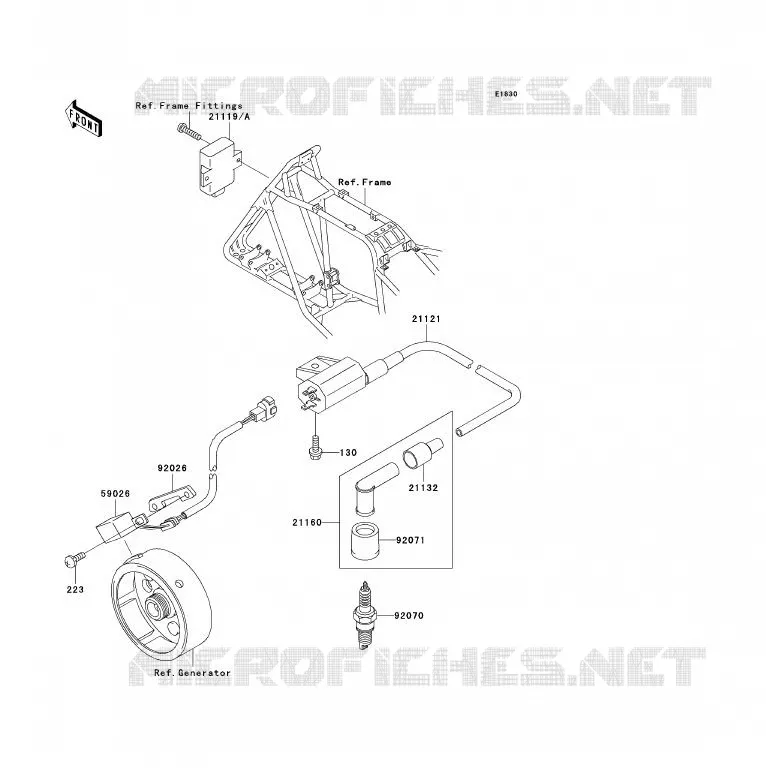 IGNITION SYSTEM Kawasaki QUAD 250 2005 KLF250  KLF250-A3