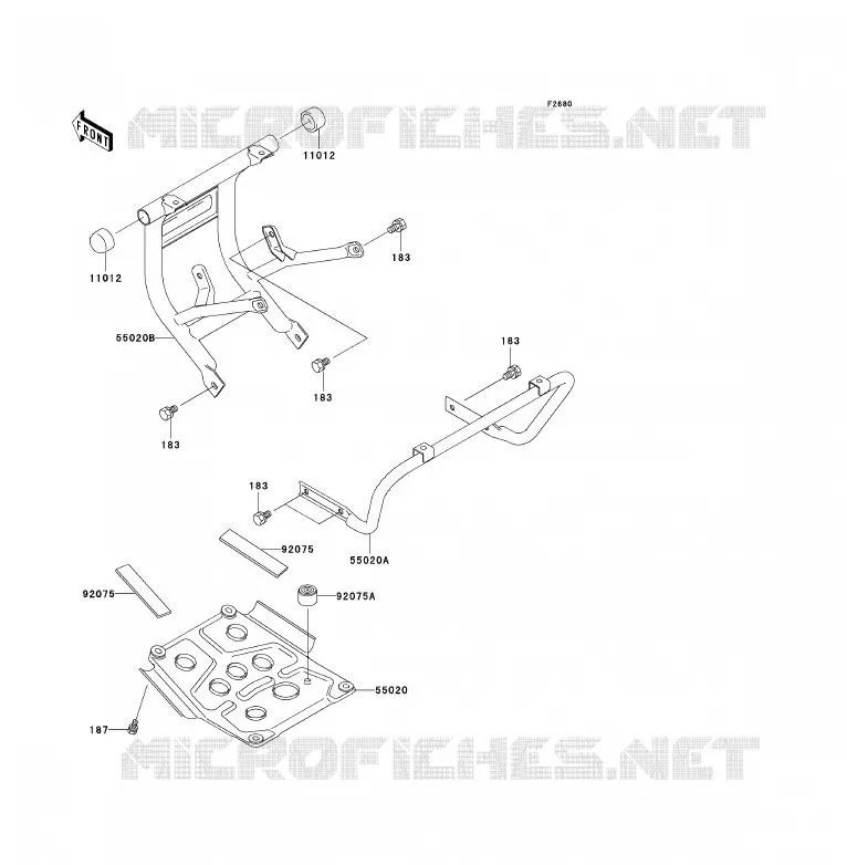 PROTECTION(S) Kawasaki QUAD 250 2005 KLF250  KLF250-A3