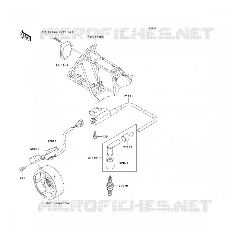 IGNITION SYSTEM Kawasaki QUAD 250 2006 KLF250  KLF250A6F