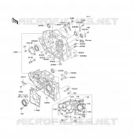 CRANKCASE(S) voor Kawasaki KLF300 1997