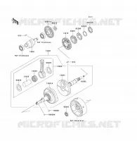 CRANKSHAFT voor Kawasaki KLF300 1997