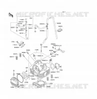 CYLINDER HEAD voor Kawasaki KLF300 1997