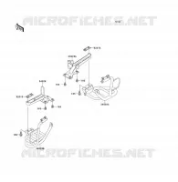FOOTREST voor Kawasaki KLF300 1997