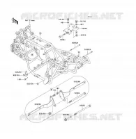 FRAME PARTS (COUVERTURE) voor Kawasaki KLF300 1997