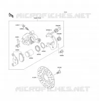 FRONT BRAKE voor Kawasaki KLF300 1997