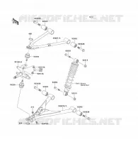 FRONT SUSPENSION   SHOCK ABSORBER voor Kawasaki KLF300 1997