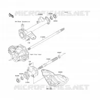 REAR AXLE voor Kawasaki KLF300 1997