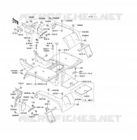REAR FENDER voor Kawasaki KLF300 1997