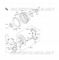 REAR HUB voor Kawasaki KLF300 1997