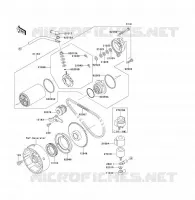 STARTER MOTOR voor Kawasaki KLF300 1997