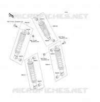 SUSPENSION   SHOCK ABSORBER voor Kawasaki KLF300 1997