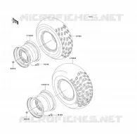 WHEELS   TIRES voor Kawasaki KLF300 1997