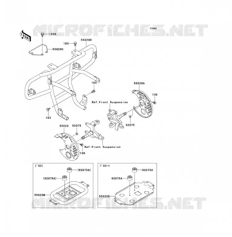 PROTECTION(S) Kawasaki QUAD 300 2002 KLF300  KLF300-B15